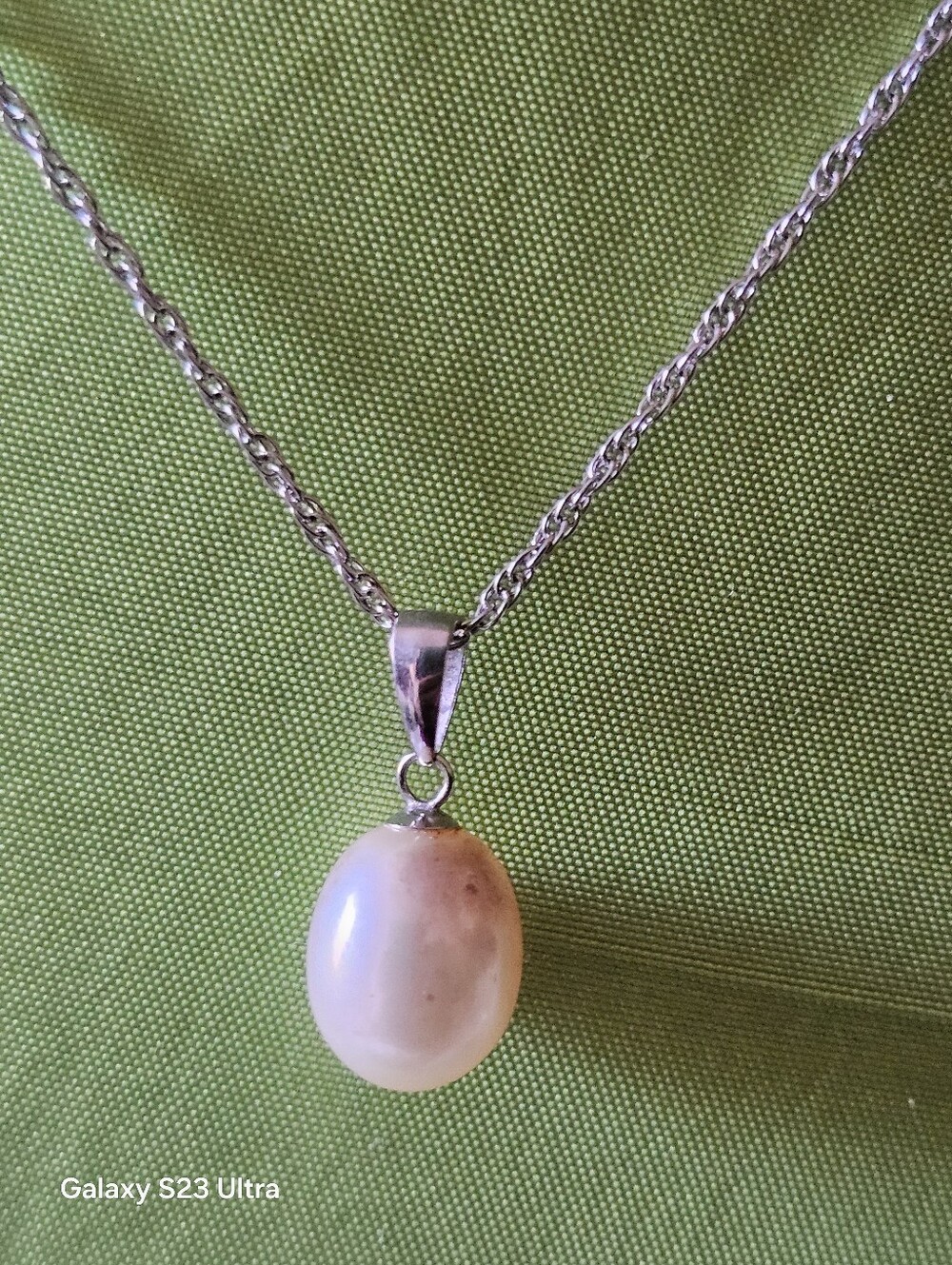 Sterling Silver Rope Chain Necklace -